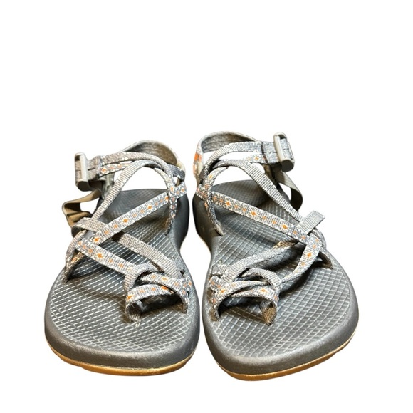 Chacos ZX2 Golden Creed Grey Orange Geometric Sandals Women’s Size 6 Outdoor - Picture 9 of 15
